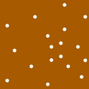 Scattered dots - rusty orange polka dots small dots || by sunny afternoon