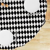 Harlequin diamonds - monochrome black and white geometric || by sunny afternoon