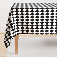 Harlequin diamonds - monochrome black and white geometric || by sunny afternoon