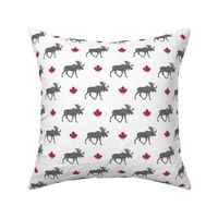 canadian moose (small scale) - grey & red