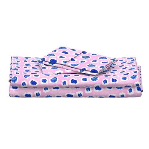 Shibori Pink & Blue Polka Dots