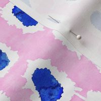 Shibori Pink & Blue Polka Dots