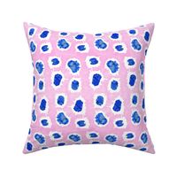 Shibori Pink & Blue Polka Dots