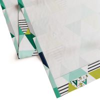 Adventure Triangle Cheater Quilt Wholecloth