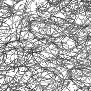 seamless crayon scribble - black