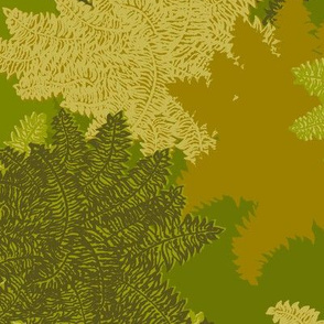 Fern camo print