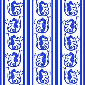 Seahorse Stripe Blue