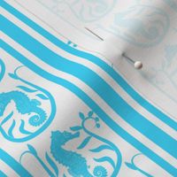 Seahorse Stripe Aqua