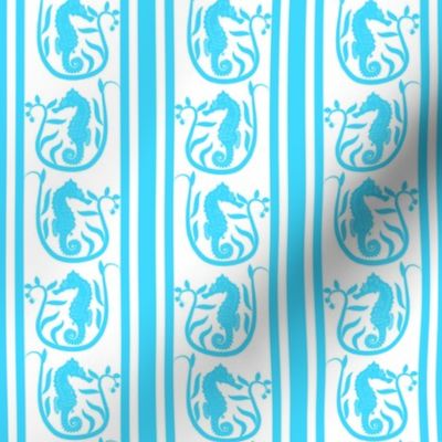 Seahorse Stripe Aqua