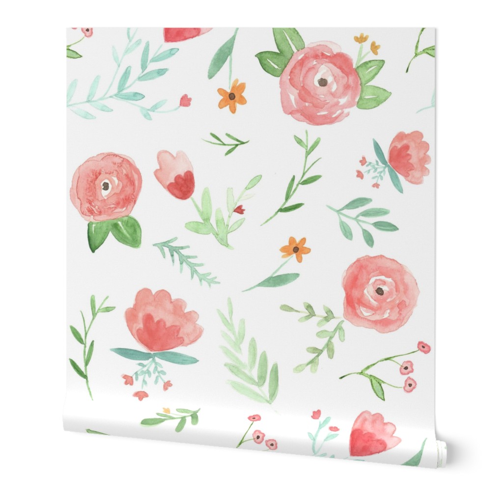 Peach Happy Floral