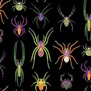 pop art spiders for halloween