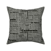 Cities of California, taupe