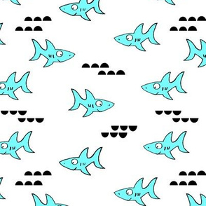 sharks! (white)