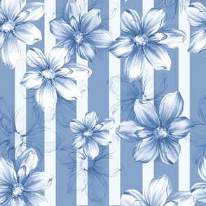 flower power in blue