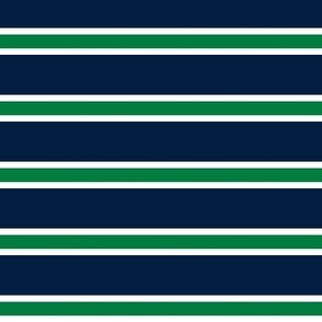 rugby stripe || kelly green and navy