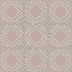 Edgy Circles in beige with pink squares © 2009 Gingezel Inc.