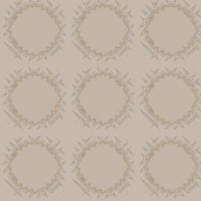 Edgy Circles in beige © 2009 Gingezel Inc.