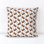 thanksgiving turkey // turkey trot cute bird autumn fall turkeys thanksgiving fabric