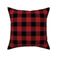 Buffalo Check Flannel Plaid Red Black