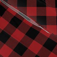 Buffalo Check Flannel Plaid Red Black