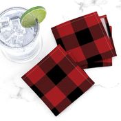 Buffalo Check Flannel Plaid Red Black