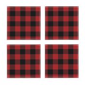 Buffalo Check Flannel Plaid Red Black