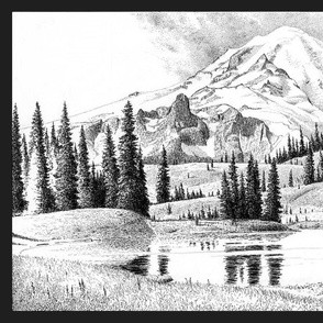 mount rainier 2 - washington - toile 