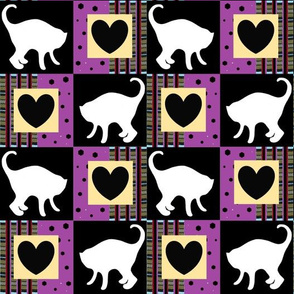 White Cats and Checkerboard Hearts