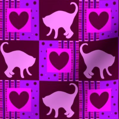 Pink Cats and Deep Red Hearts