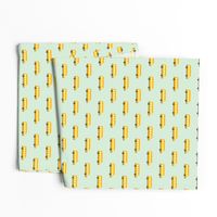 Sweet American school bus design for back to school fabric and fashion for kids