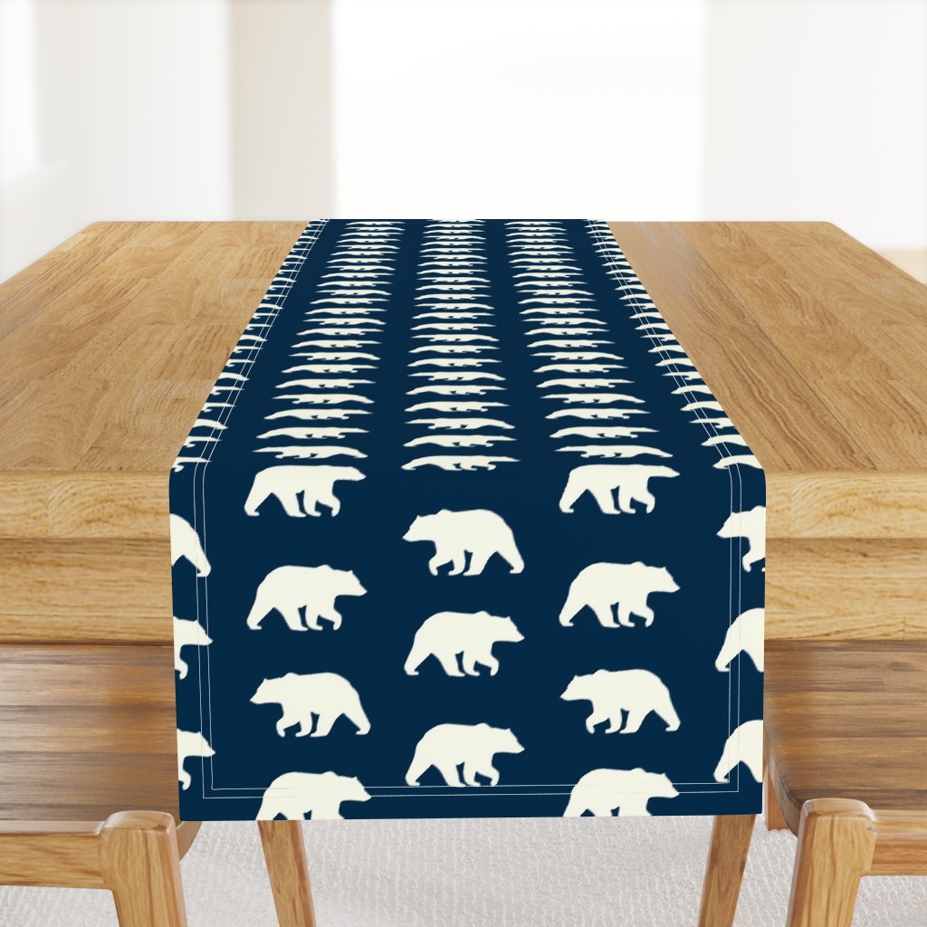 Bear Hike //Navy- Ivory bears