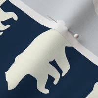 Bear Hike //Navy- Ivory bears
