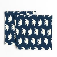 Bear Hike //Navy- Ivory bears