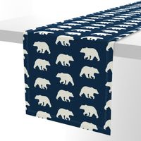 Bear Hike //Navy- Ivory bears