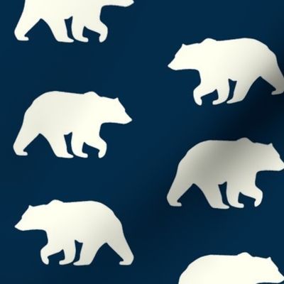 Bear Hike //Navy- Ivory bears