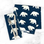 Bear Hike //Navy- Ivory bears