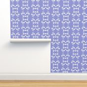 ISLAND TRIBAL PRINT 2 - Lavender and White 