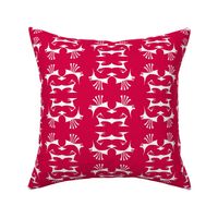 ISLAND TRIBAL PRINT 2 - Red and White