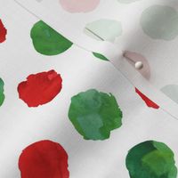 watercolor spots || red and green 