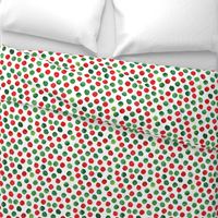 watercolor spots || red and green 