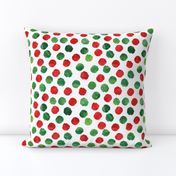watercolor spots || red and green 