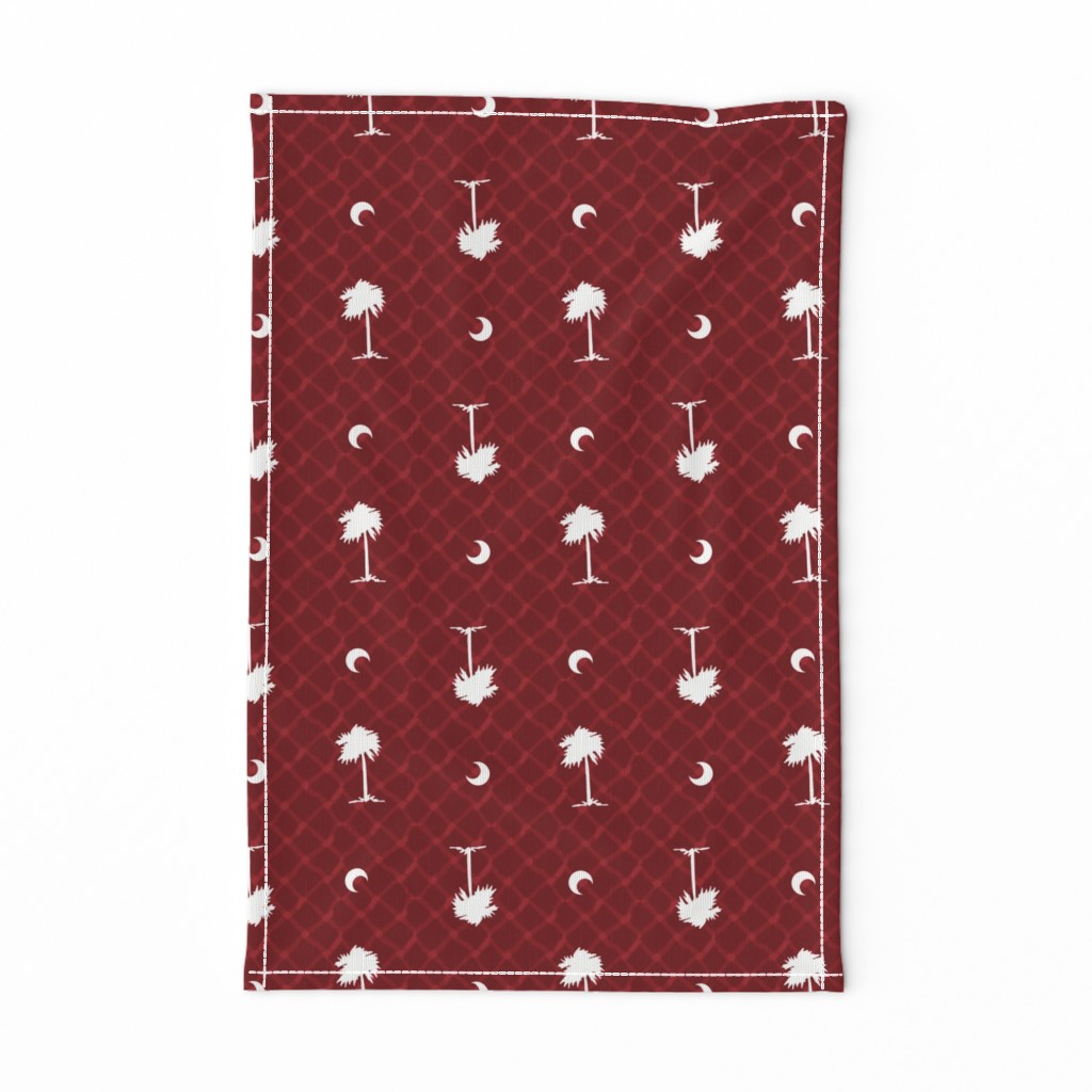 Garnet and black team color_Palmetto_Tree_Print_Garnet