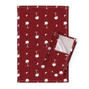 Garnet and black team color_Palmetto_Tree_Print_Garnet