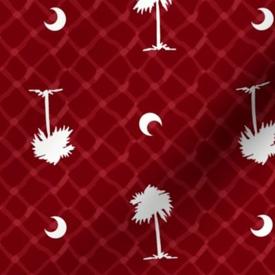 Garnet and black team color_Palmetto_Tree_Print_Garnet