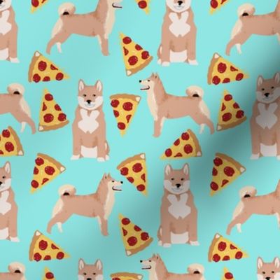 shiba inu pizza mint cute dog pets cute dog fabric sweet dogs cute dog