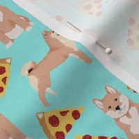 shiba inu pizza mint cute dog pets cute dog fabric sweet dogs cute dog