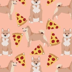shiba inu peach pizza dog cute pizza fabric for dog owners pet lovers dog person