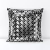 Geometric Basket Weave - Black & White