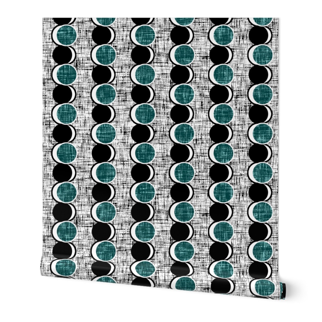 (NOW LARGER) Worlds within worlds in Mid-Century Teal by Su_G_©SuSchaefer