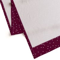 Colorful winter snow confetti fun little dots and circles spots flakes cherry maroon